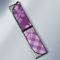 Poni Hawaii Cowboy Palaka Motifs Personalised Auto Sun Shade Paniolo Festival Puakenikeni Lei LT14 - Polynesian Pride