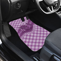 Poni Hawaii Cowboy Palaka Motifs Personalised Car Mats Paniolo Festival Puakenikeni Lei LT14 - Polynesian Pride