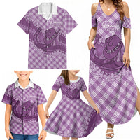 Poni Hawaii Cowboy Palaka Motifs Personalised Family Matching Summer Maxi Dress and Hawaiian Shirt Paniolo Festival Puakenikeni Lei LT14 - Polynesian Pride