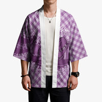 Poni Hawaii Cowboy Palaka Motifs Personalised Kimono Paniolo Festival Puakenikeni Lei LT14 - Polynesian Pride