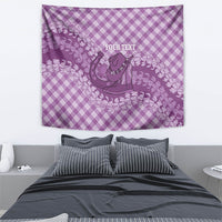 Poni Hawaii Cowboy Palaka Motifs Personalised Tapestry Paniolo Festival Puakenikeni Lei LT14 - Polynesian Pride