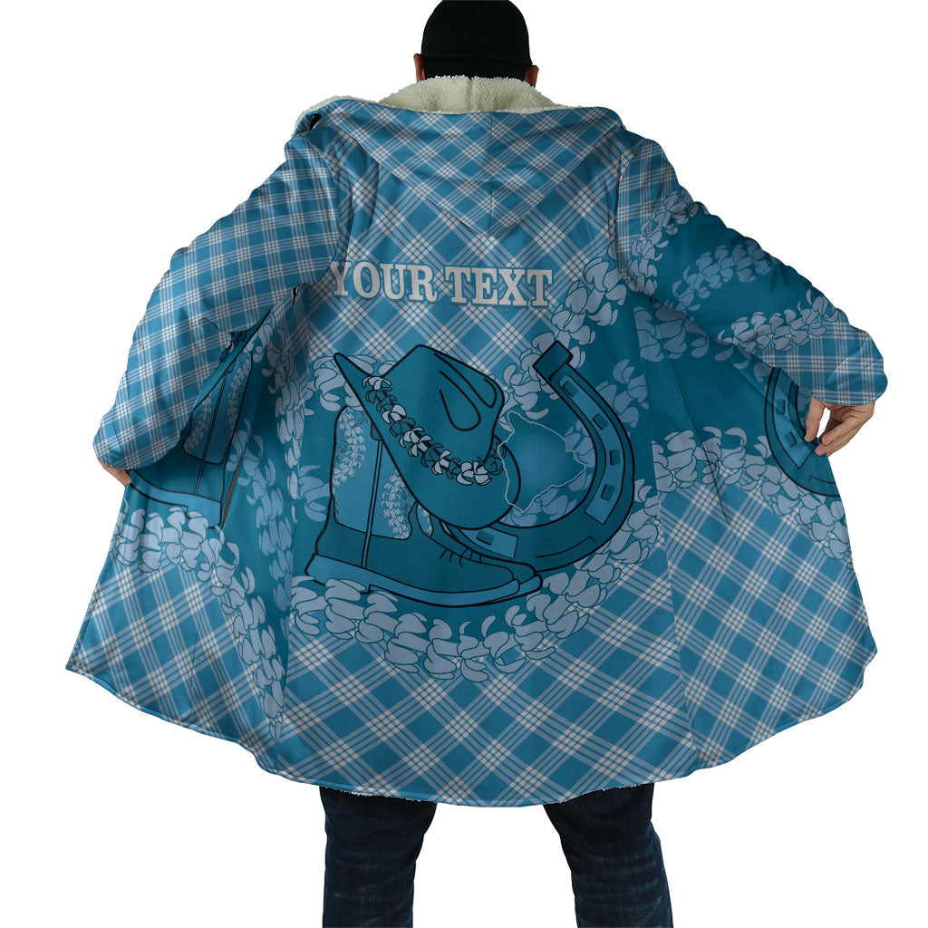 Polu Hawaii Cowboy Palaka Motifs Personalised Cloak Paniolo Festival Puakenikeni Lei LT14 - Polynesian Pride