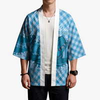 Polu Hawaii Cowboy Palaka Motifs Personalised Kimono Paniolo Festival Puakenikeni Lei LT14 - Polynesian Pride