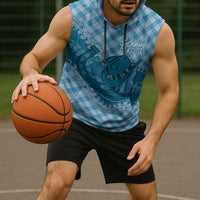 Polu Hawaii Cowboy Palaka Motifs Personalised Sleeveless Hoodie Paniolo Festival Puakenikeni Lei LT14 - Polynesian Pride