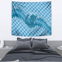 Polu Hawaii Cowboy Palaka Motifs Personalised Tapestry Paniolo Festival Puakenikeni Lei LT14 - Polynesian Pride