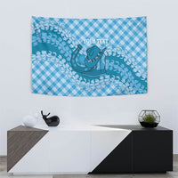 Polu Hawaii Cowboy Palaka Motifs Personalised Tapestry Paniolo Festival Puakenikeni Lei LT14 - Polynesian Pride