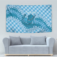 Polu Hawaii Cowboy Palaka Motifs Personalised Tapestry Paniolo Festival Puakenikeni Lei LT14 - Polynesian Pride