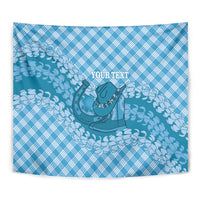 Polu Hawaii Cowboy Palaka Motifs Personalised Tapestry Paniolo Festival Puakenikeni Lei LT14 - Polynesian Pride