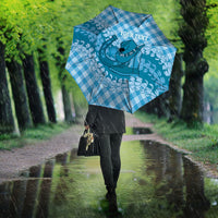 Polu Hawaii Cowboy Palaka Motifs Personalised Umbrella Paniolo Festival Puakenikeni Lei LT14 - Polynesian Pride