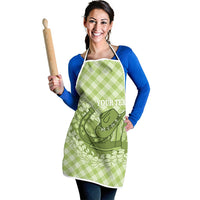 Omaomao Hawaii Cowboy Palaka Motifs Personalised Apron Paniolo Festival Puakenikeni Lei LT14 - Polynesian Pride