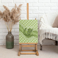 Omaomao Hawaii Cowboy Palaka Motifs Personalised Canvas Wall Art Paniolo Festival Puakenikeni Lei LT14 - Polynesian Pride