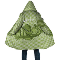 Omaomao Hawaii Cowboy Palaka Motifs Personalised Cloak Paniolo Festival Puakenikeni Lei LT14 Unisex Green - Polynesian Pride