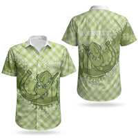 Omaomao Hawaii Cowboy Palaka Motifs Personalised Couples Matching Puletasi and Hawaiian Shirt Paniolo Festival Puakenikeni Lei LT14 - Polynesian Pride