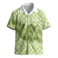 Omaomao Hawaii Cowboy Palaka Motifs Personalised Kid Hawaiian Shirt Paniolo Festival Puakenikeni Lei LT14 - Polynesian Pride