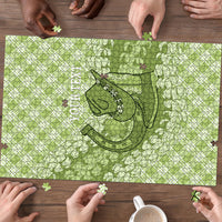 Omaomao Hawaii Cowboy Palaka Motifs Personalised Puzzle Paniolo Festival Puakenikeni Lei LT14 - Polynesian Pride