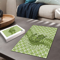 Omaomao Hawaii Cowboy Palaka Motifs Personalised Puzzle Paniolo Festival Puakenikeni Lei LT14 - Polynesian Pride