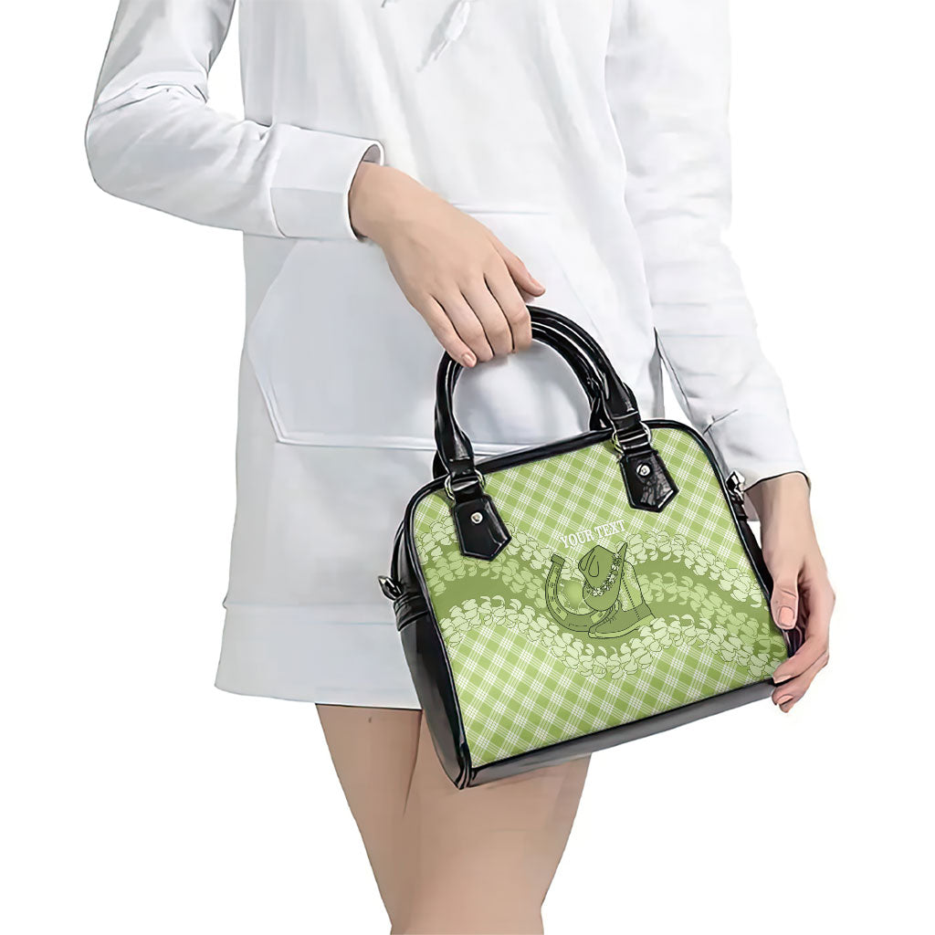 Omaomao Hawaii Cowboy Palaka Motifs Personalised Shoulder Handbag Paniolo Festival Puakenikeni Lei LT14 - Polynesian Pride