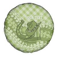 Omaomao Hawaii Cowboy Palaka Motifs Personalised Spare Tire Cover Paniolo Festival Puakenikeni Lei LT14 - Polynesian Pride
