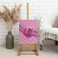 Alaka Hawaii Cowboy Palaka Motifs Personalised Canvas Wall Art Paniolo Festival Puakenikeni Lei LT14 - Polynesian Pride