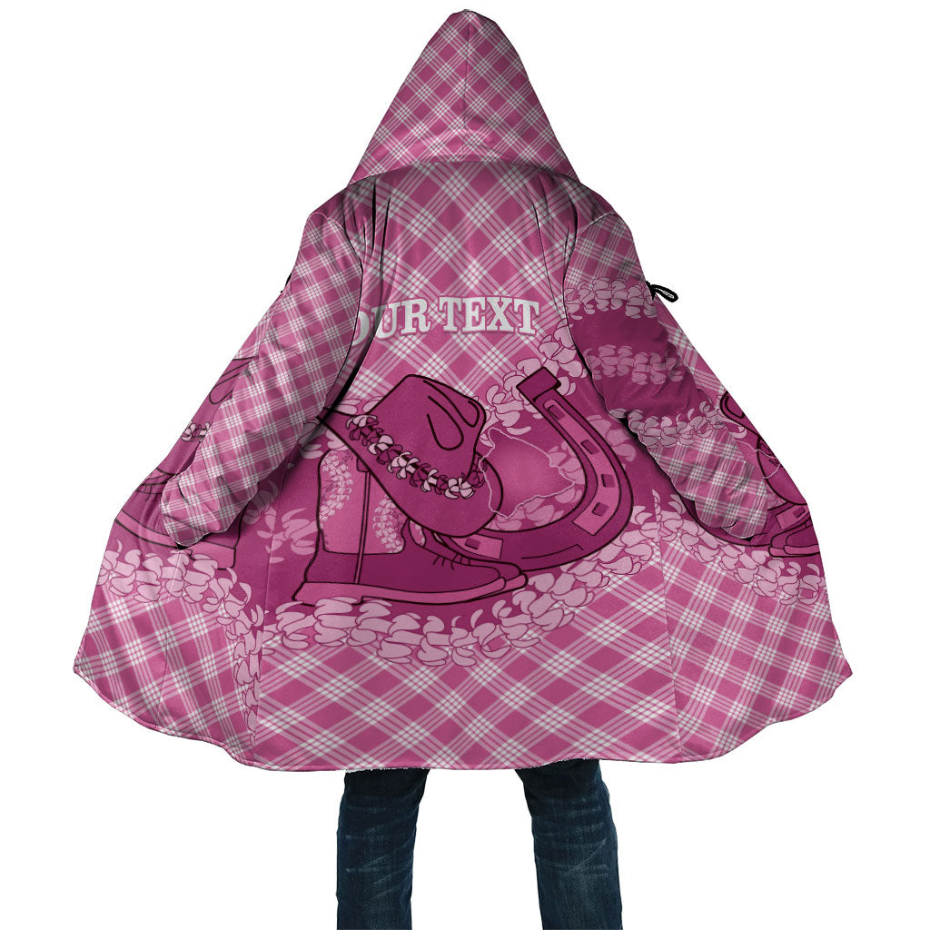 Alaka Hawaii Cowboy Palaka Motifs Personalised Cloak Paniolo Festival Puakenikeni Lei