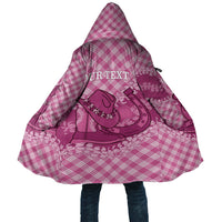 Alaka Hawaii Cowboy Palaka Motifs Personalised Cloak Paniolo Festival Puakenikeni Lei LT14 Unisex Pink - Polynesian Pride