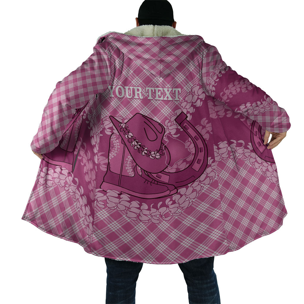 Alaka Hawaii Cowboy Palaka Motifs Personalised Cloak Paniolo Festival Puakenikeni Lei LT14 - Polynesian Pride