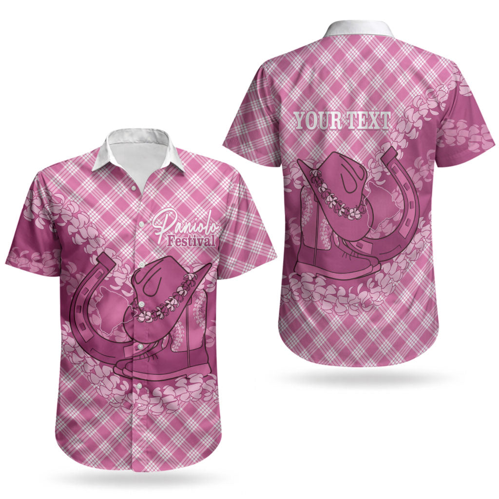 Alaka Hawaii Cowboy Palaka Motifs Personalised Couples Matching Tank Maxi Dress and Hawaiian Shirt Paniolo Festival Puakenikeni Lei LT14 - Polynesian Pride