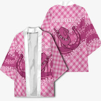 Alaka Hawaii Cowboy Palaka Motifs Personalised Kimono Paniolo Festival Puakenikeni Lei LT14 - Polynesian Pride