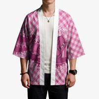 Alaka Hawaii Cowboy Palaka Motifs Personalised Kimono Paniolo Festival Puakenikeni Lei LT14 - Polynesian Pride