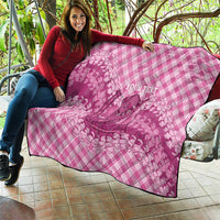 Alaka Hawaii Cowboy Palaka Motifs Personalised Quilt Paniolo Festival Puakenikeni Lei LT14 - Polynesian Pride
