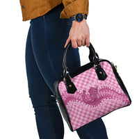 Alaka Hawaii Cowboy Palaka Motifs Personalised Shoulder Handbag Paniolo Festival Puakenikeni Lei LT14 - Polynesian Pride