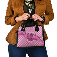 Alaka Hawaii Cowboy Palaka Motifs Personalised Shoulder Handbag Paniolo Festival Puakenikeni Lei LT14 - Polynesian Pride