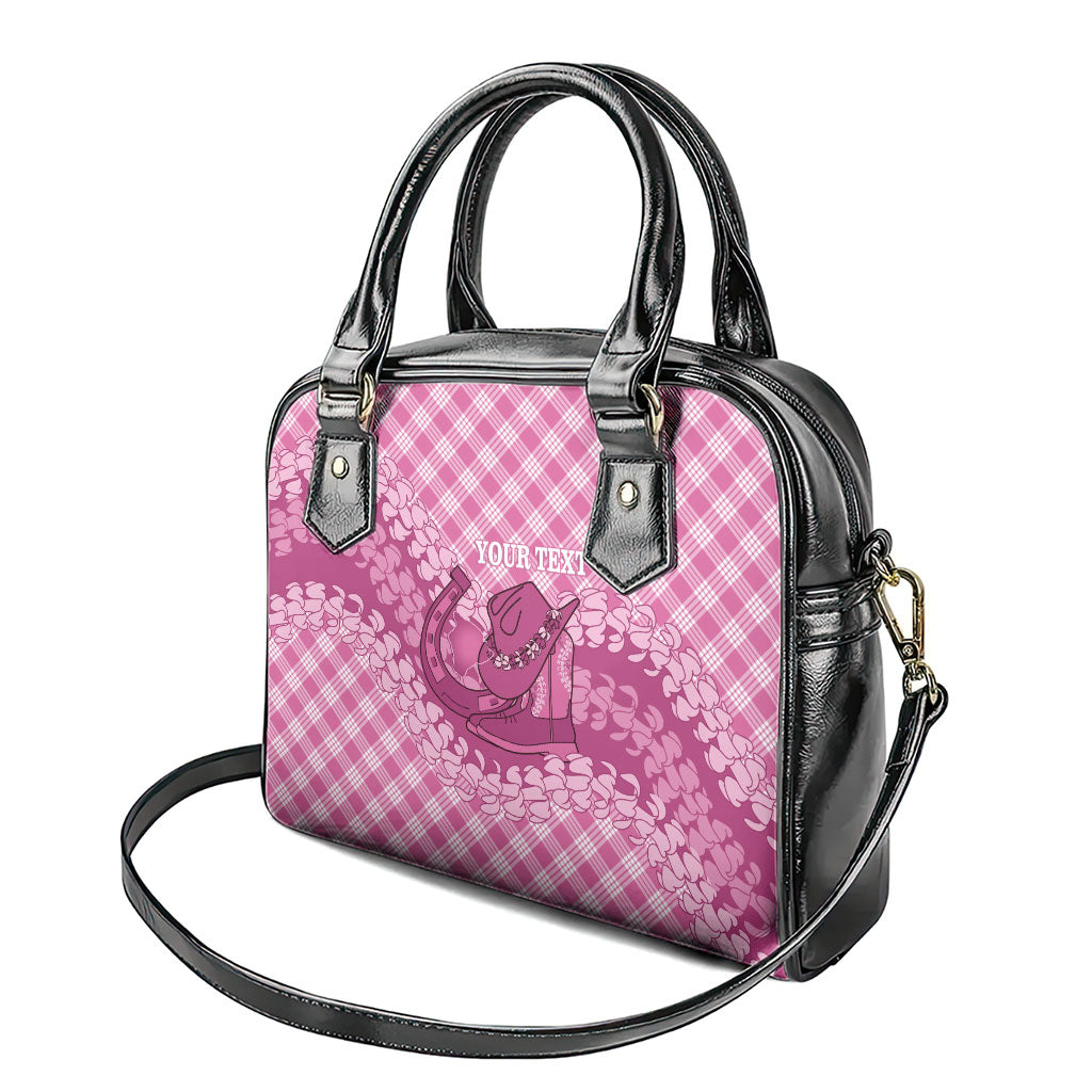 Alaka Hawaii Cowboy Palaka Motifs Personalised Shoulder Handbag Paniolo Festival Puakenikeni Lei LT14 - Polynesian Pride