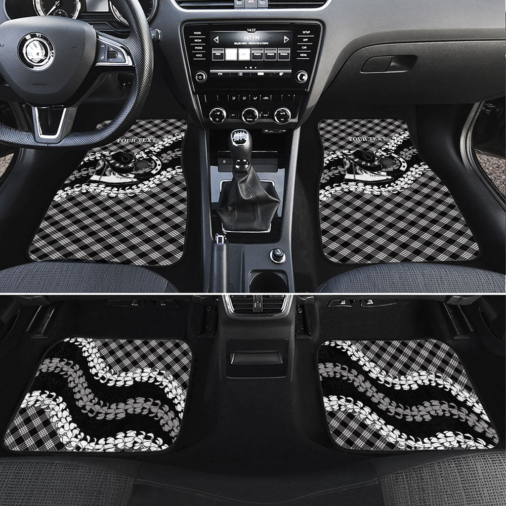 Eleele Hawaii Cowboy Palaka Motifs Personalised Car Mats Paniolo Festival Puakenikeni Lei