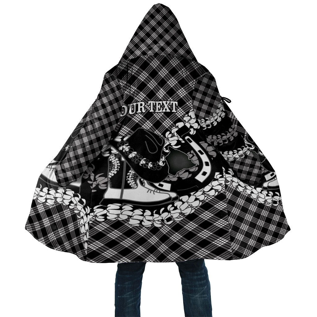 Eleele Hawaii Cowboy Palaka Motifs Personalised Cloak Paniolo Festival Puakenikeni Lei