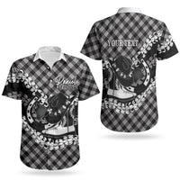 Eleele Hawaii Cowboy Palaka Motifs Personalised Couples Matching Mermaid Dress and Hawaiian Shirt Paniolo Festival Puakenikeni Lei LT14 - Polynesian Pride