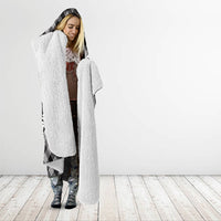 Eleele Hawaii Cowboy Palaka Motifs Personalised Hooded Blanket Paniolo Festival Puakenikeni Lei LT14 - Polynesian Pride