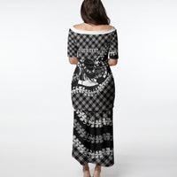 Eleele Hawaii Cowboy Palaka Motifs Personalised Puletasi Paniolo Festival Puakenikeni Lei LT14 - Polynesian Pride