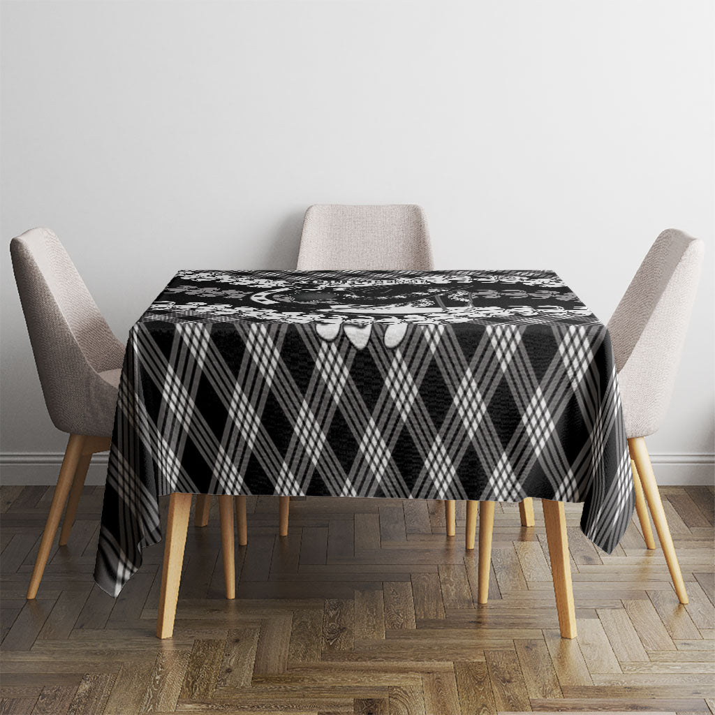 Eleele Hawaii Cowboy Palaka Motifs Personalised Tablecloth Paniolo Festival Puakenikeni Lei LT14 - Polynesian Pride