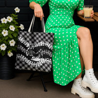 Eleele Hawaii Cowboy Palaka Motifs Personalised Tote Bag Paniolo Festival Puakenikeni Lei LT14 - Polynesian Pride