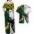 South Africa And Fiji Rugby Couples Matching Off Shoulder Maxi Dress and Hawaiian Shirt 2023 World Cup Fijian Tapa With Kente Pattern LT14 - Polynesian Pride