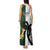 South Africa And Fiji Rugby Tank Maxi Dress 2023 World Cup Fijian Tapa With Kente Pattern LT14 - Polynesian Pride