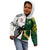 Custom South Africa And Fiji Rugby Kid Hoodie 2023 World Cup Fijian Tapa With Kente Pattern LT14 - Polynesian Pride