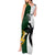 Custom South Africa And Fiji Rugby Tank Maxi Dress 2023 World Cup Fijian Tapa With Kente Pattern LT14 - Polynesian Pride