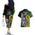 South Africa And Aotearoa Rugby Couples Matching Off The Shoulder Long Sleeve Dress and Hawaiian Shirt 2023 Springboks Kente Combine All Black Maori Fern LT14 - Polynesian Pride