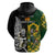 South Africa And Aotearoa Rugby Hoodie 2023 Springboks Kente Combine All Black Maori Fern LT14 - Polynesian Pride