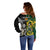 South Africa And Aotearoa Rugby Off Shoulder Sweater 2023 Springboks Kente Combine All Black Maori Fern LT14 - Polynesian Pride