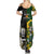 South Africa And Aotearoa Rugby Summer Maxi Dress 2023 Springboks Kente Combine All Black Maori Fern LT14 - Polynesian Pride