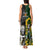 South Africa And Aotearoa Rugby Tank Maxi Dress 2023 Springboks Kente Combine All Black Maori Fern LT14 - Polynesian Pride