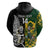 Custom South Africa And Aotearoa Rugby Hoodie 2023 Springboks Kente Combine All Black Maori Fern LT14 - Polynesian Pride